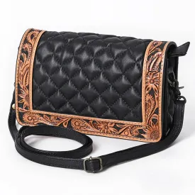 Aliante Hand Tooled Leather Crossbody Purse