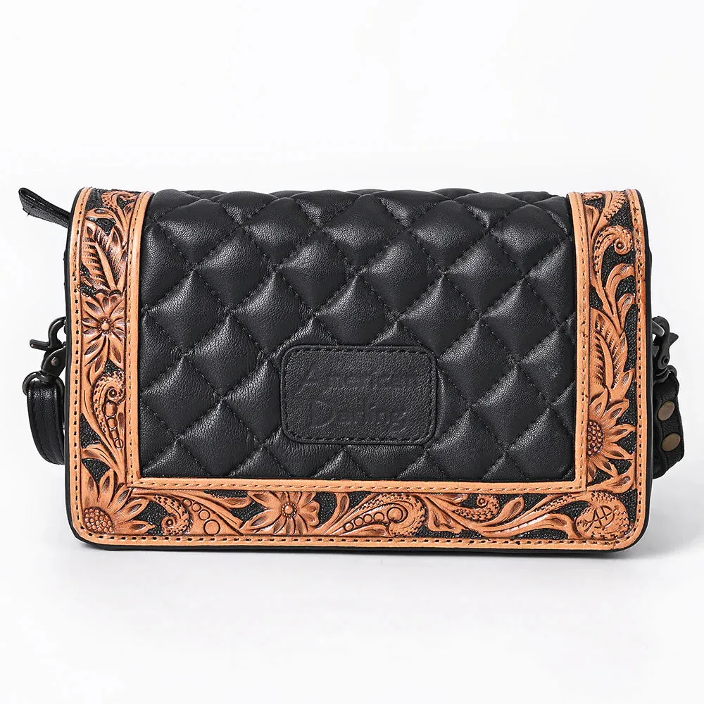 Aliante Hand Tooled Leather Crossbody Purse