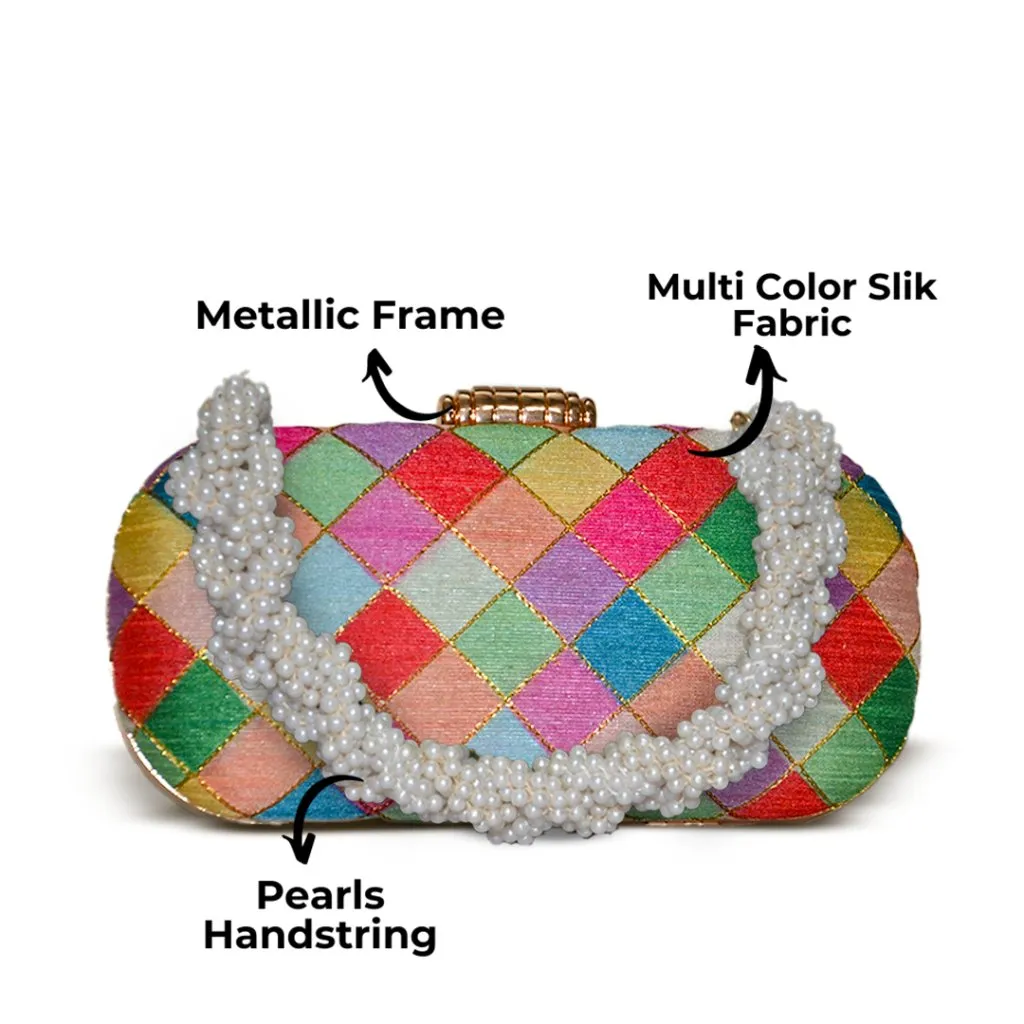Anara Capsule Clutch | Multicolor