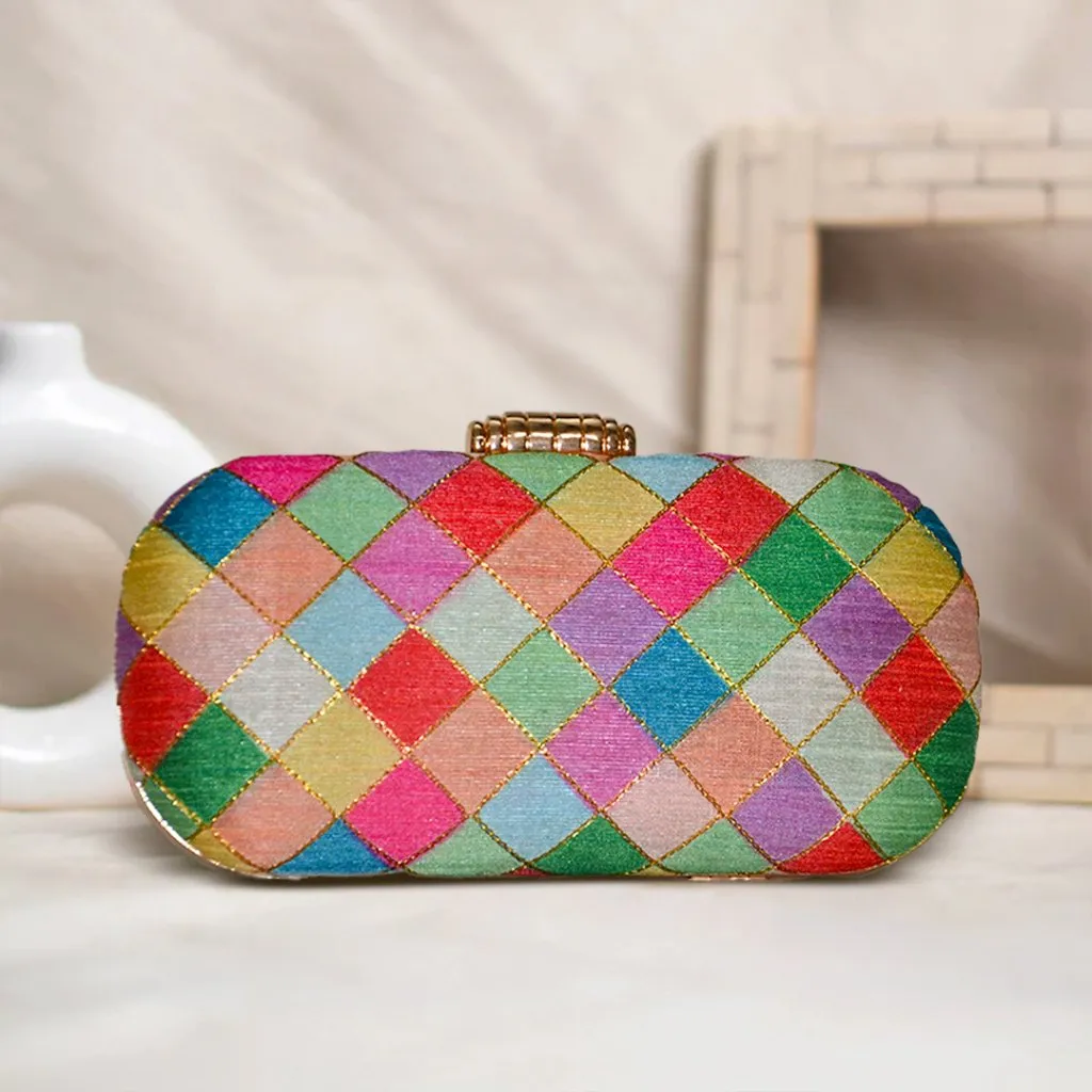 Anara Capsule Clutch | Multicolor