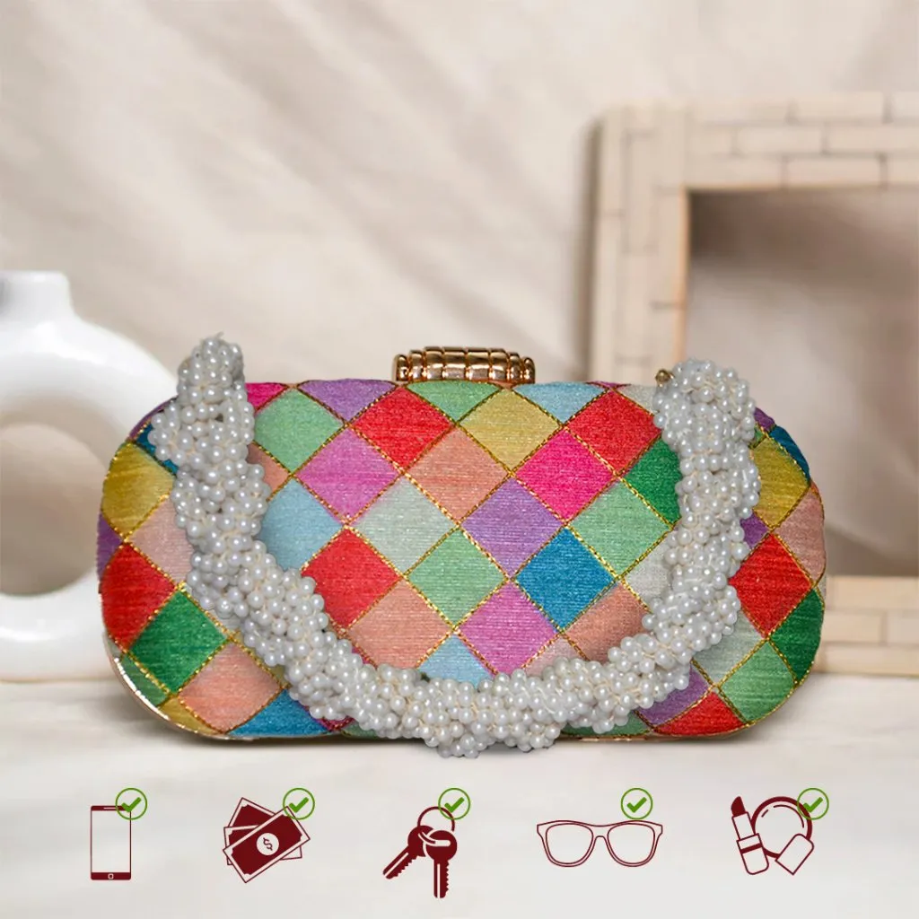 Anara Capsule Clutch | Multicolor