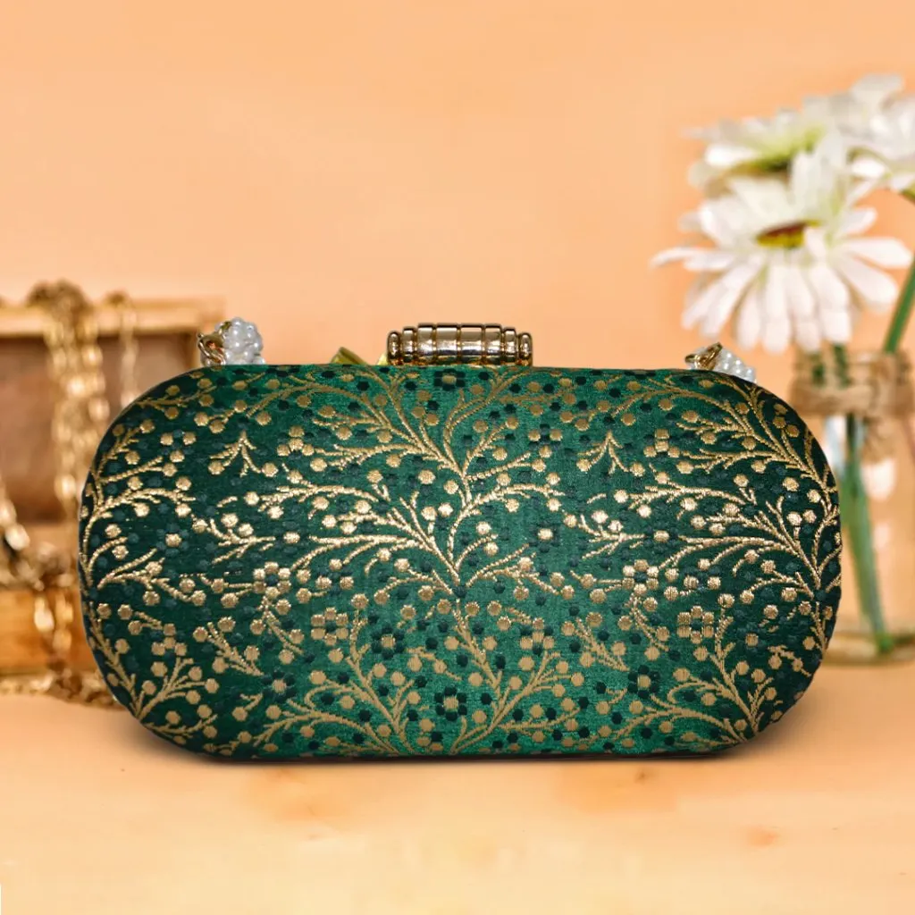 Anaya Capsule Forest Clutch