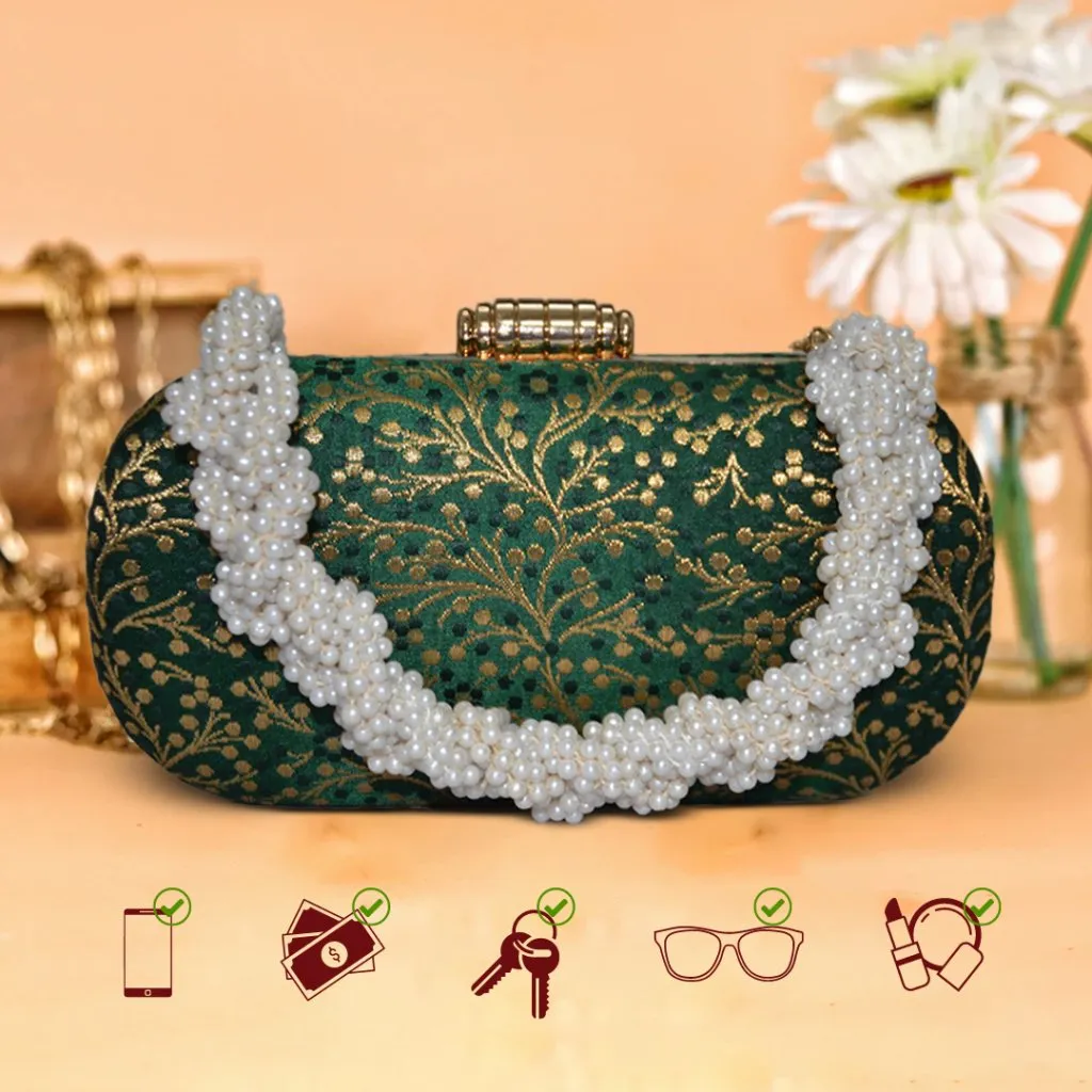 Anaya Capsule Forest Clutch