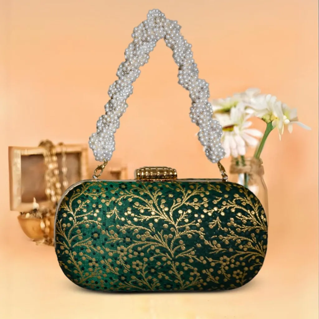 Anaya Capsule Forest Clutch