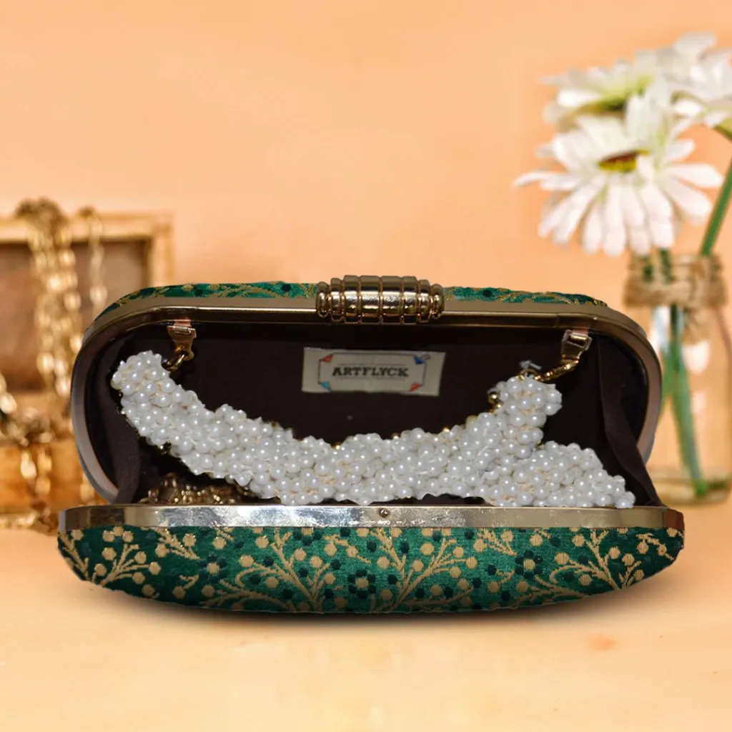Anaya Capsule Forest Clutch