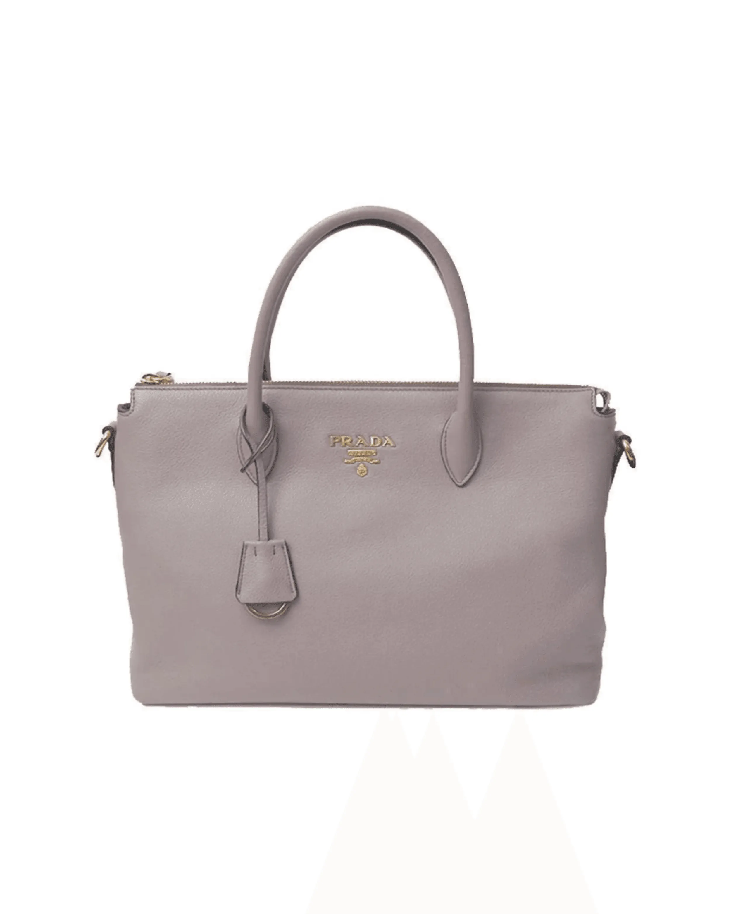 Argilla Gray Vitello Phenix Leather Satchel Shoulder Bag