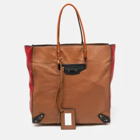 Balanciaga Multicolor Leather Papier A5 Tote