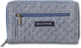 Bella Taylor Wrist Strap Wallet for Women | Multi Card Zip Around Wallet with RFID Protection and Wristlet Strap