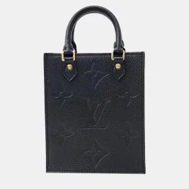 Black Monogram Giant Empriente Leather Petit Sac Plat Tote Bag