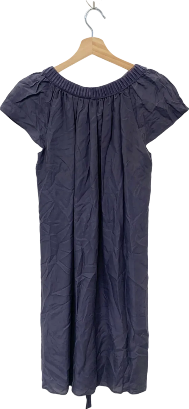 Boden Purple Beaded Silk Dress UK 14