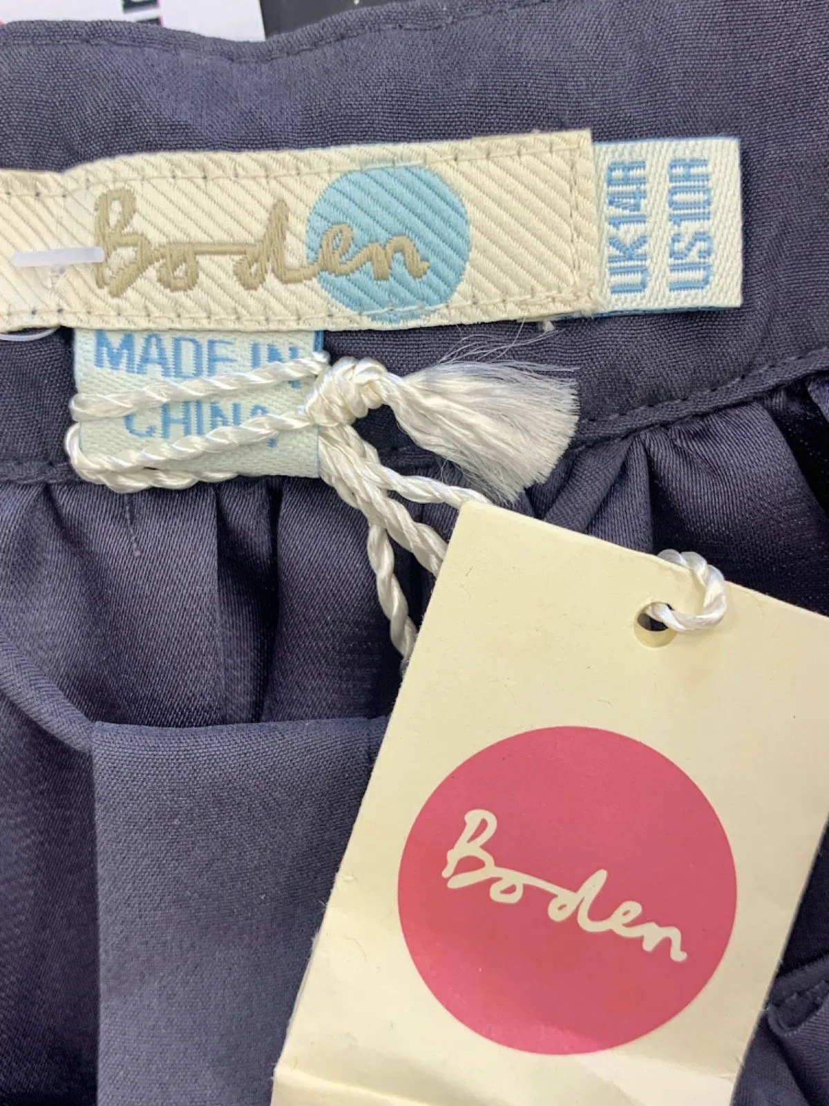 Boden Purple Beaded Silk Dress UK 14