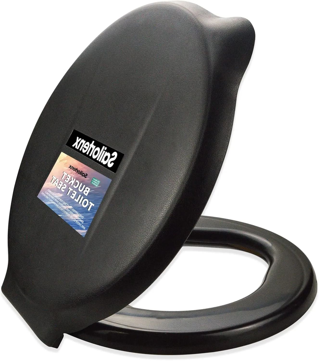 Bucket Toilet Seat with Lid - Portable Toilet for Camping, Outdoor & Boating