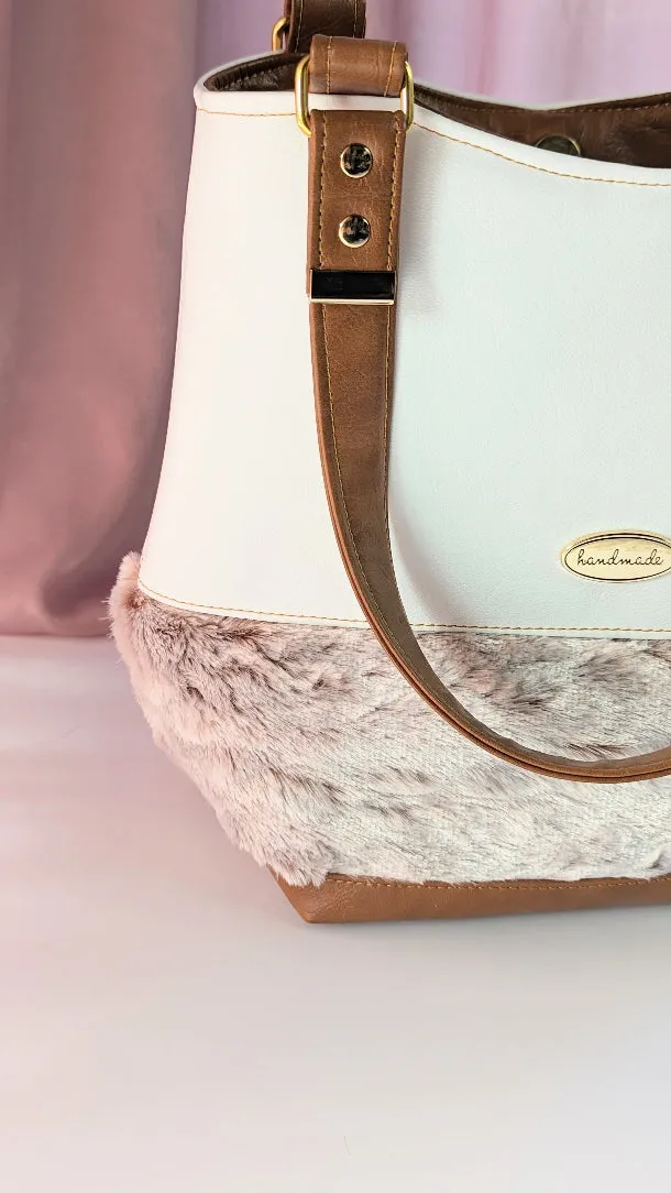 Camden Bucket Bag (Gaudalupe by Shamballa) White
