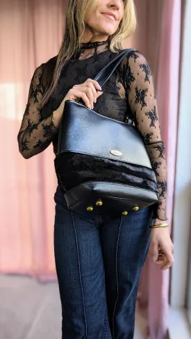 Camden Bucket Bag (Guadalupe by Shamballa) Black