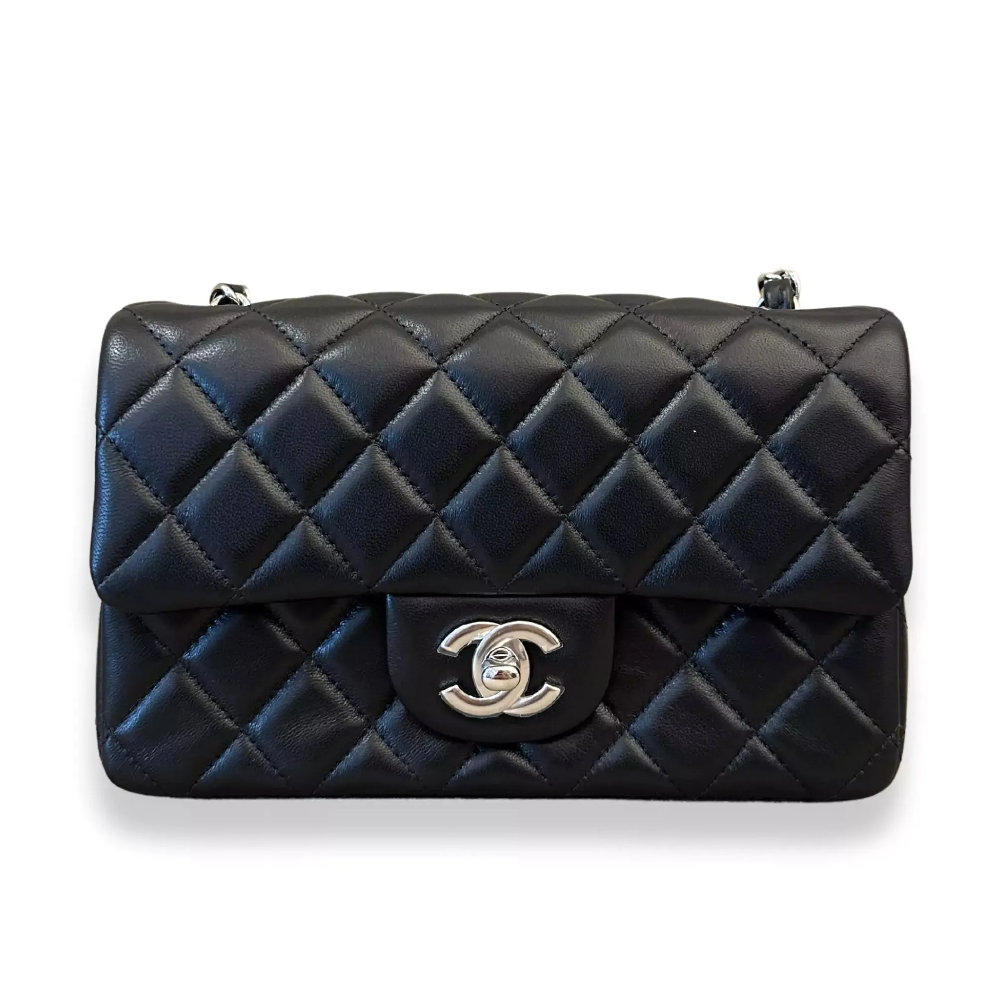 CHANEL BLACK SMALL CLASSIC FLAP BAG