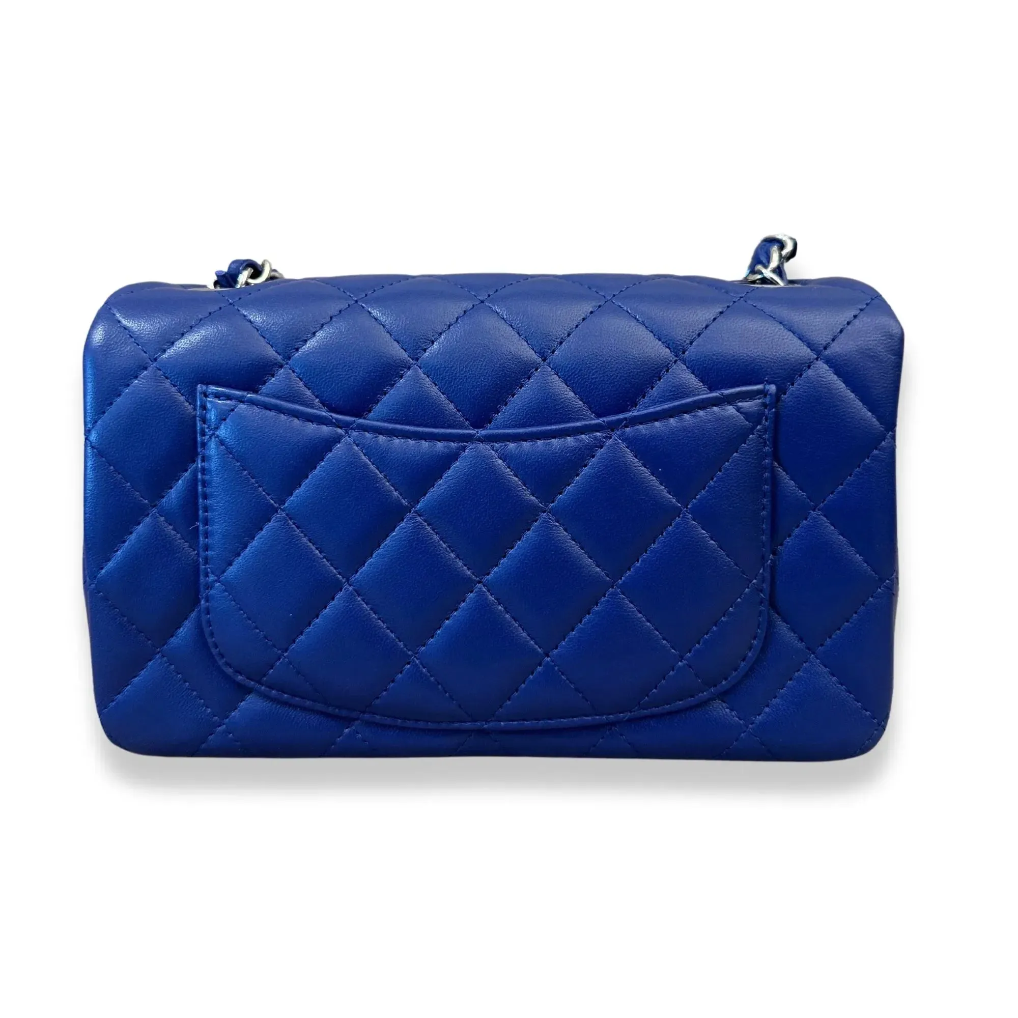 CHANEL BLUE SMALL CLASSIC FLAP BAG