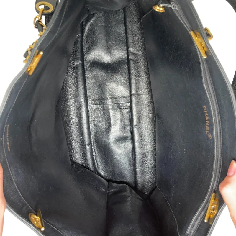 Chanel Vintage CC Caviar Chain Tote XL