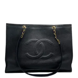 Chanel Vintage CC Caviar Chain Tote XL