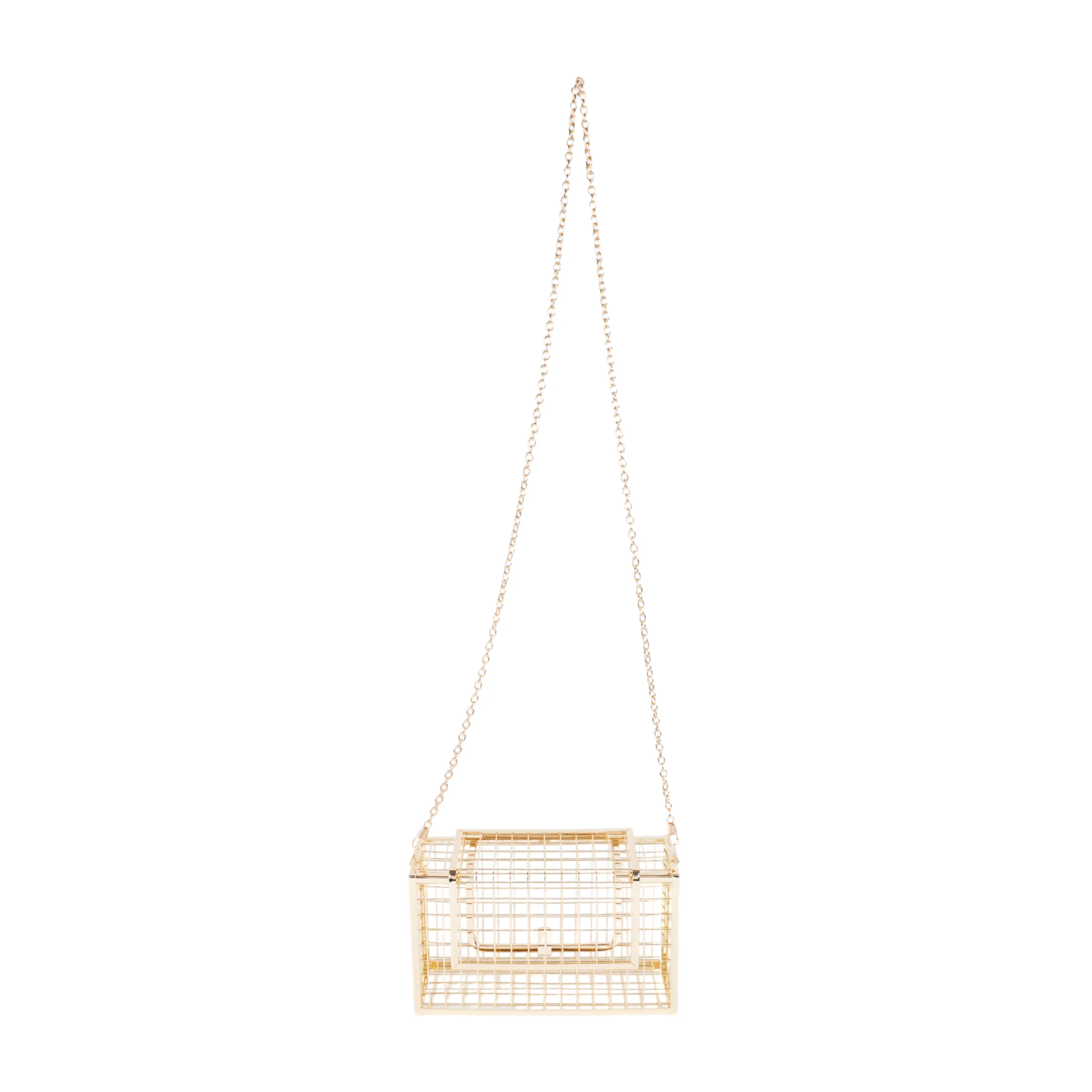 Chokore Metallic Cage Handbag (Golden)