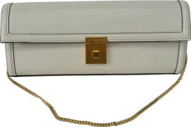 Demellier London Ivory Paris leather Maxi Clutch bag