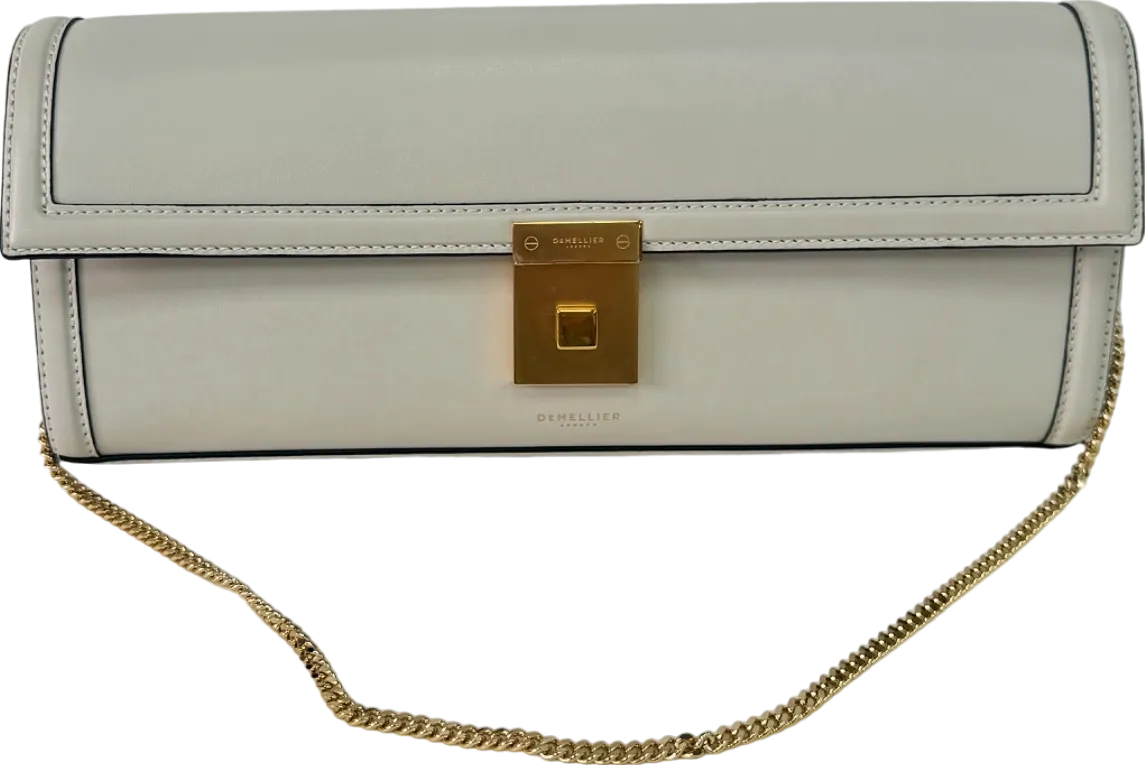 Demellier London Ivory Paris leather Maxi Clutch bag