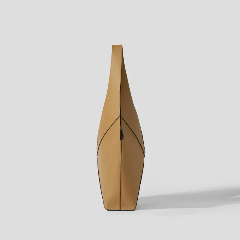 Designer Foldable V-Bag - Nude