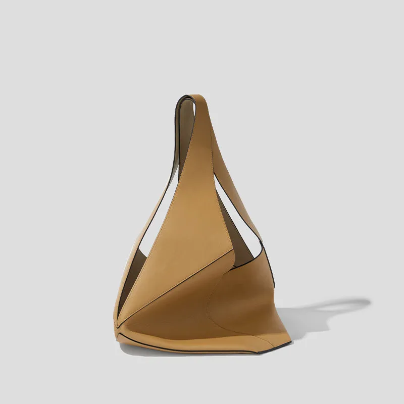 Designer Foldable V-Bag - Nude