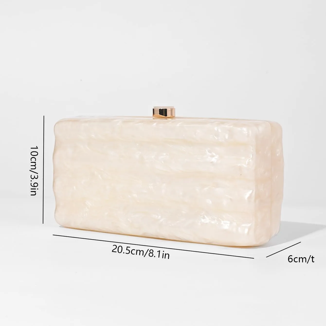Designer Handbags Clutch Purse, Mini Acrylic Shoulder Clubbing Outfits For Women Evening Clutch Pearl Phone Bag