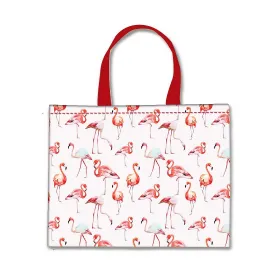 Designer Tote Bag With Zip Beach Gym Travel Bags -  Flamingo