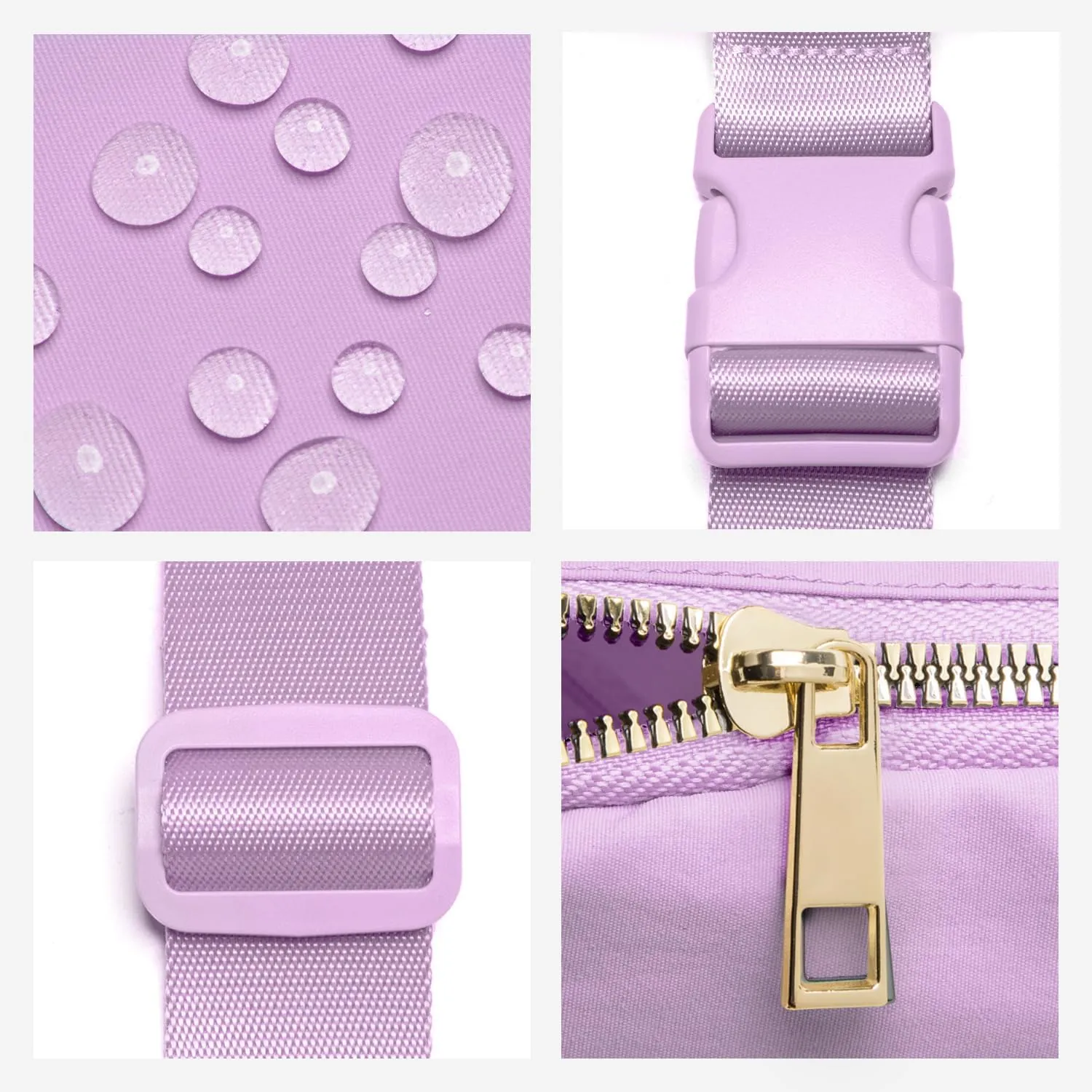 Gitus Initial Belt Bag Fanny Pack Crossbody Bag for Girls Birthday Gifts Age 8-10 Teen Girl Gifts Trend Stuff Personalized Letter Gifts for Daughter Sister (Lavender-L)