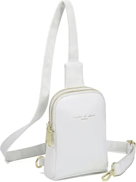 INICAT Small Crossbody Sling Bags for Women Vegan Leather Cell Phone Purse Fanny Packs for Women Men