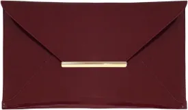JNB Faux Patent Leather Envelope Candy Clutch Bag