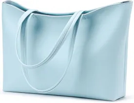 KALIDI Tote Bag Zipper Shoulder Bag Faux Leather Purses Satchel for Women Large Casual Handbag Work Dating College