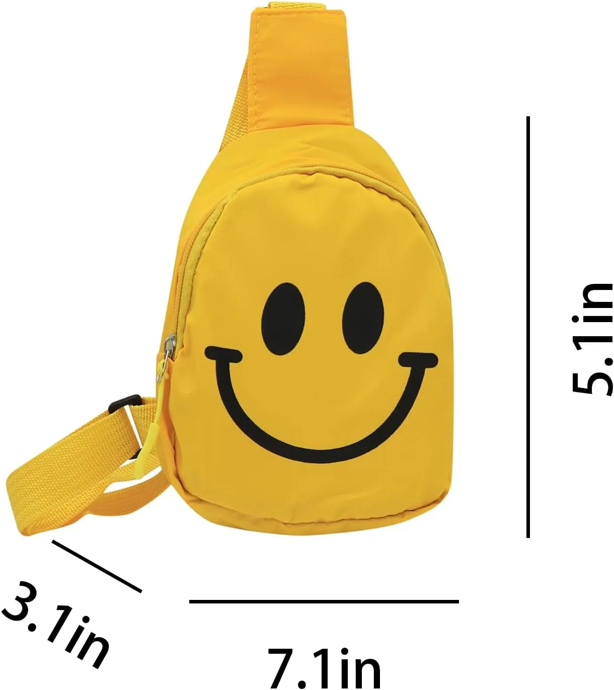 Kids Toddler Cute Funny Sling Bag Small Crossbody Shoulder Bag Chest Pack for Boys Girls Sport Travelling Hiking