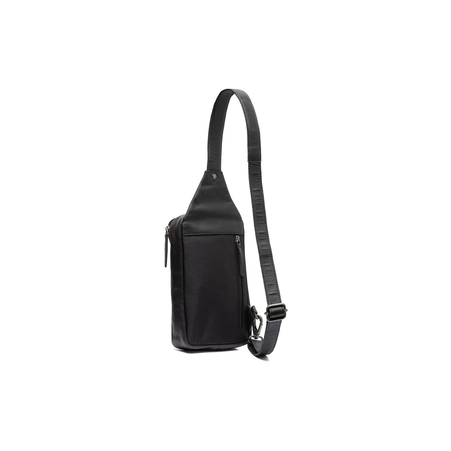 Leather Sling Bag Black Salla