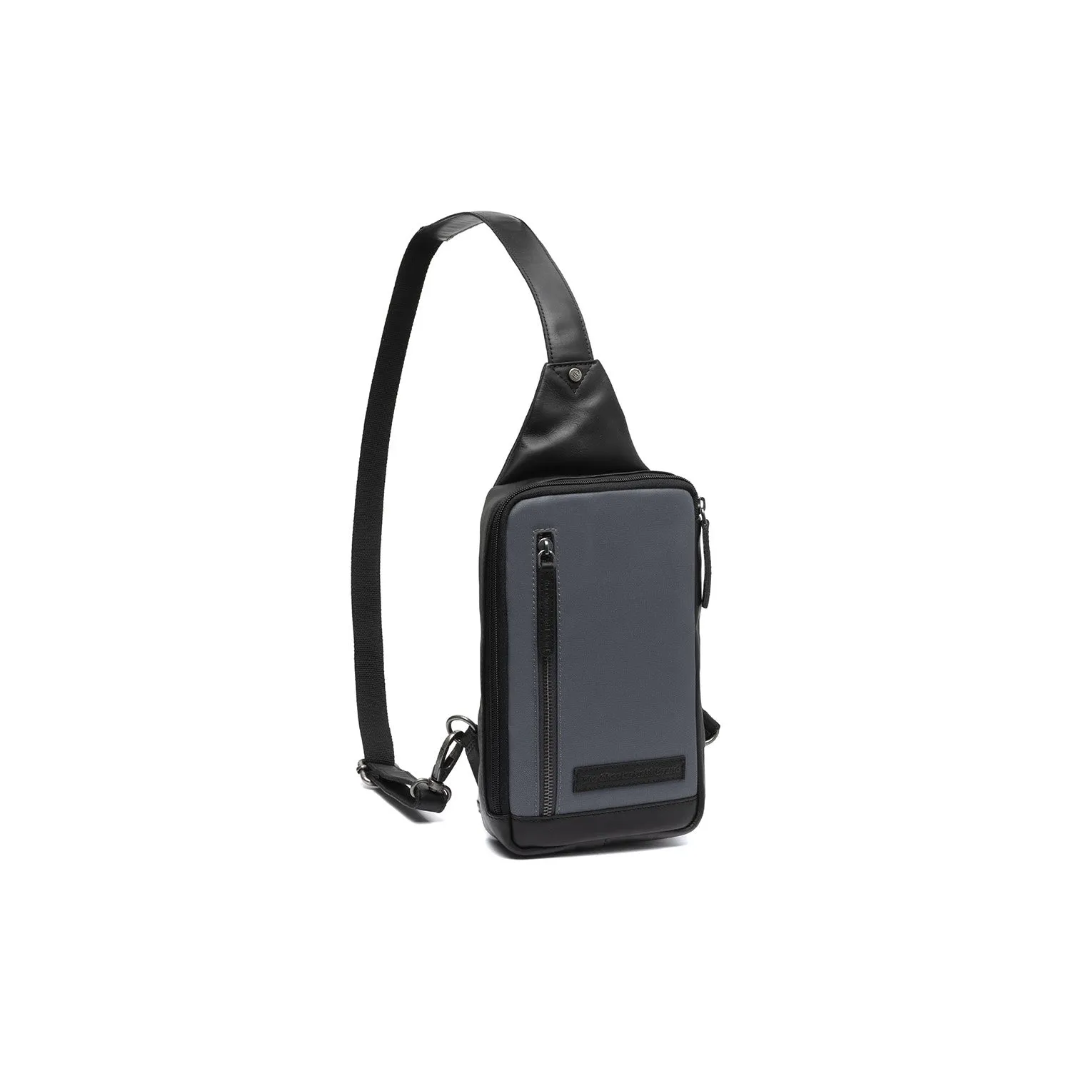 Leather Sling Bag Light Grey Salla