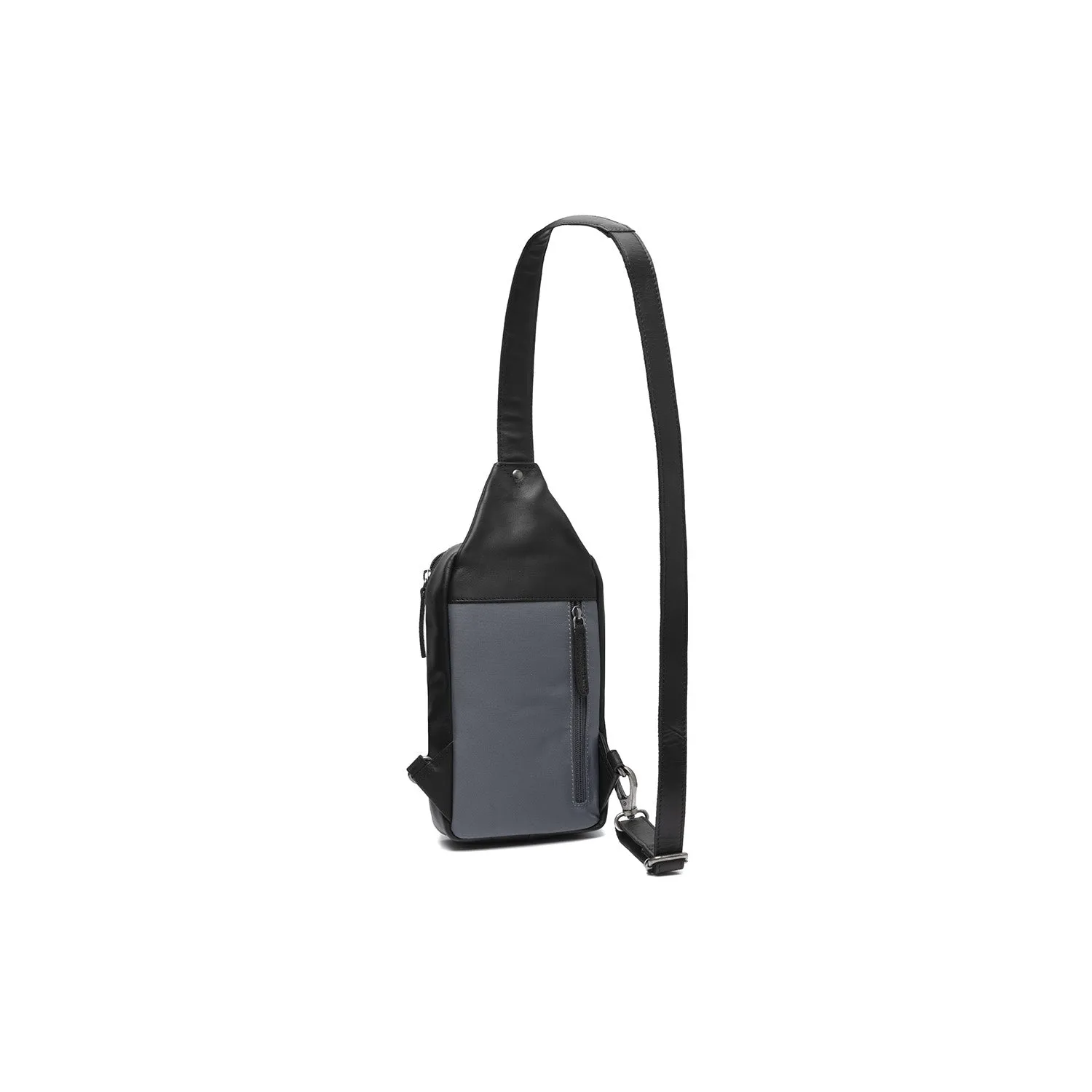 Leather Sling Bag Light Grey Salla