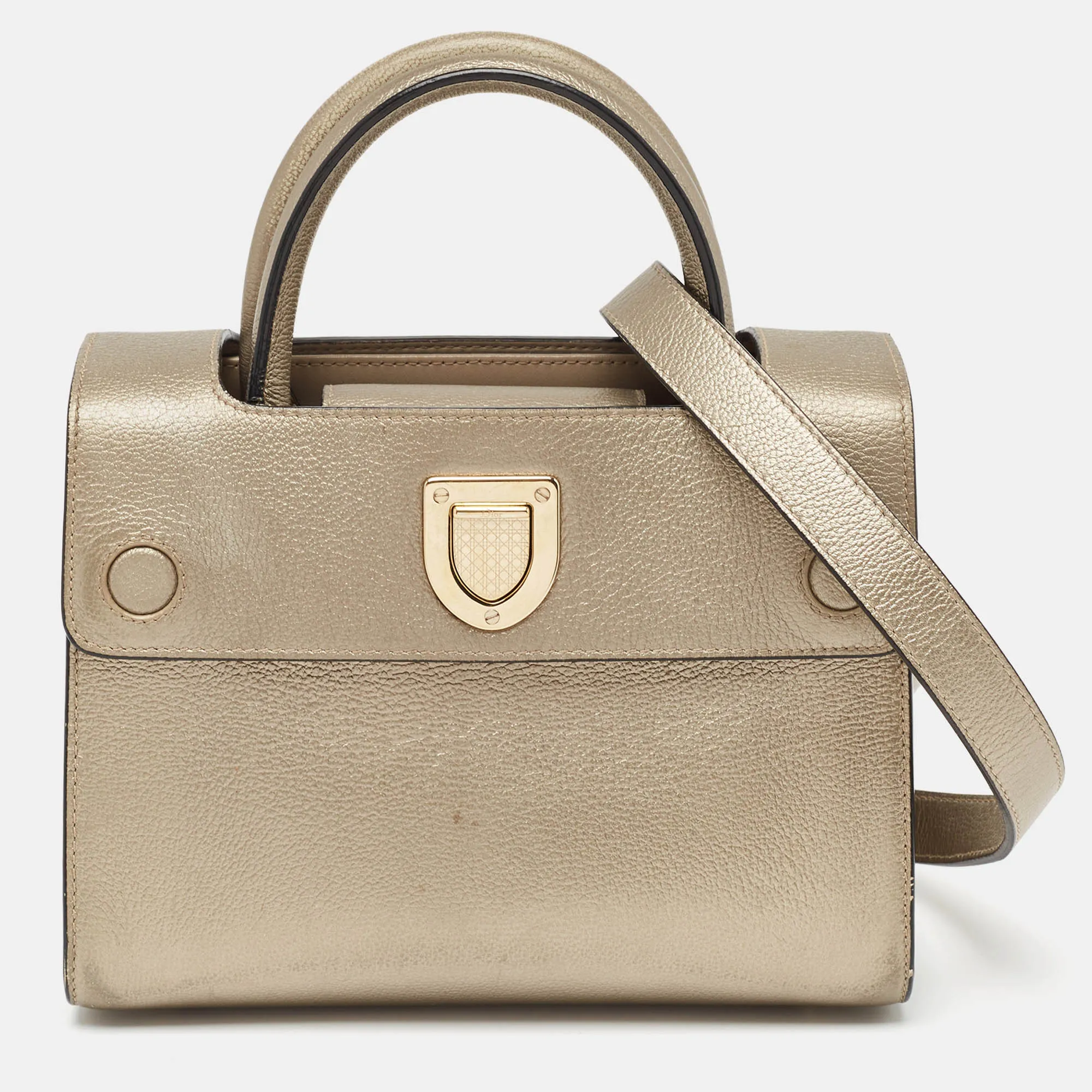Light Gold Leather Mini Diorever Tote