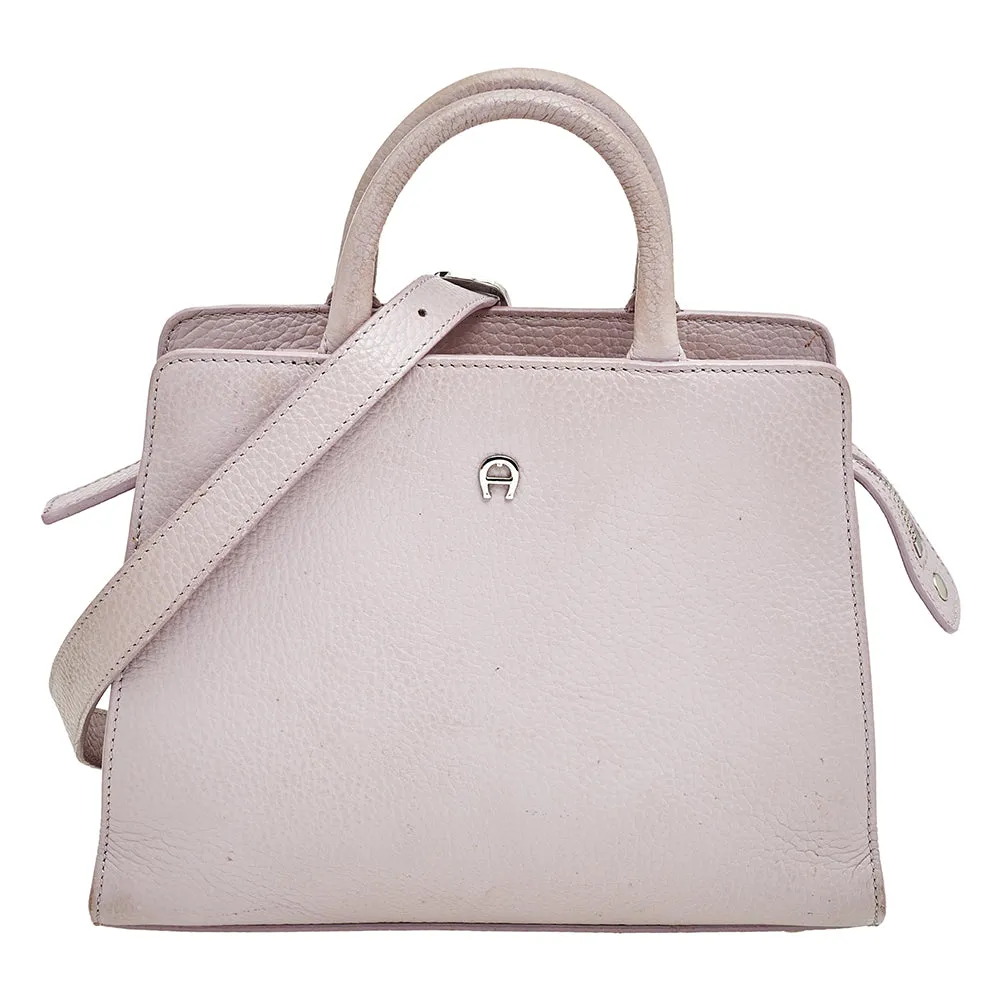 Lilac Leather Tote