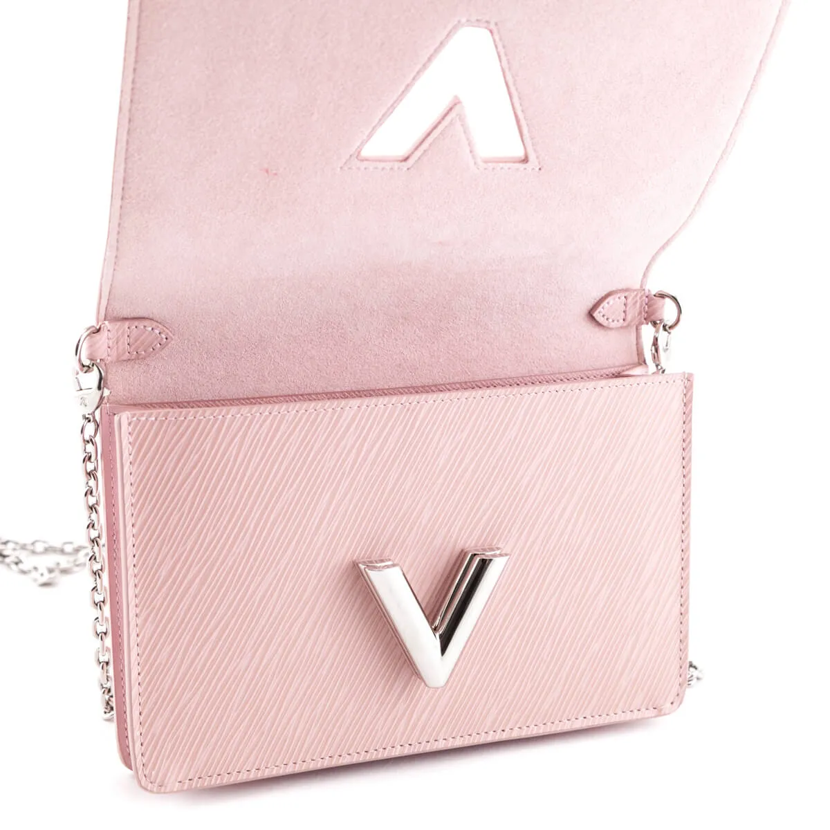 Louis Vuitton Rose Ballerine Epi Twist Belt Chain Wallet