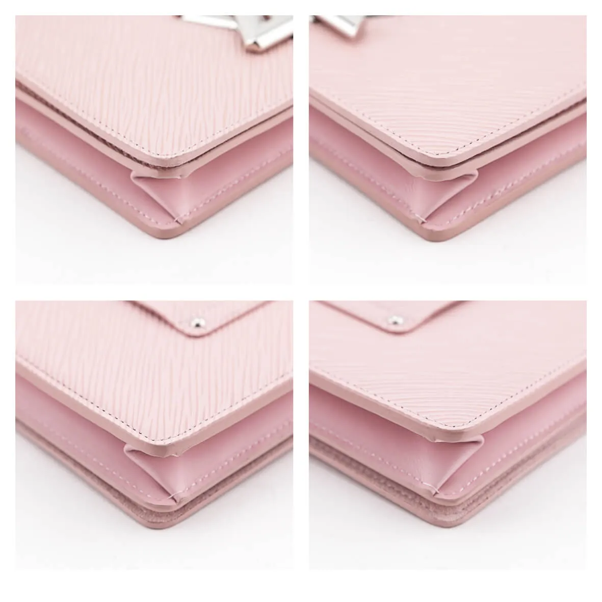 Louis Vuitton Rose Ballerine Epi Twist Belt Chain Wallet