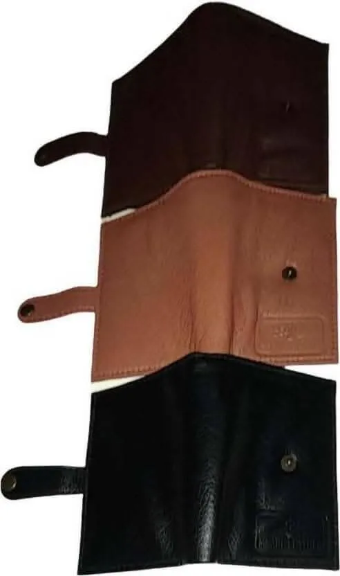 Men & Women Trendy Multicolor Artificial Leather Card Holder (9 Card Slots, Pack of 3)