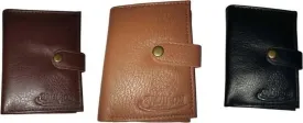 Men & Women Trendy Multicolor Artificial Leather Card Holder (9 Card Slots, Pack of 3)