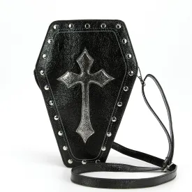 Metallic Cross Coffin Bag
