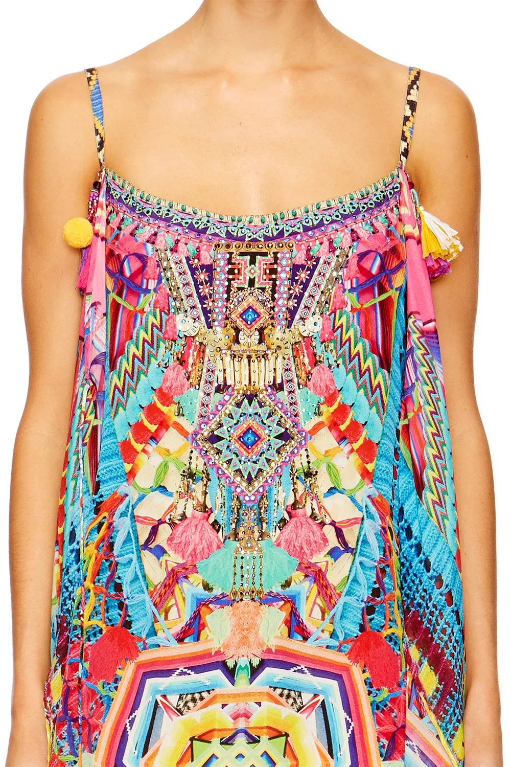 MINI DRESS WITH LONG OVERLAY MS MOCHILLA