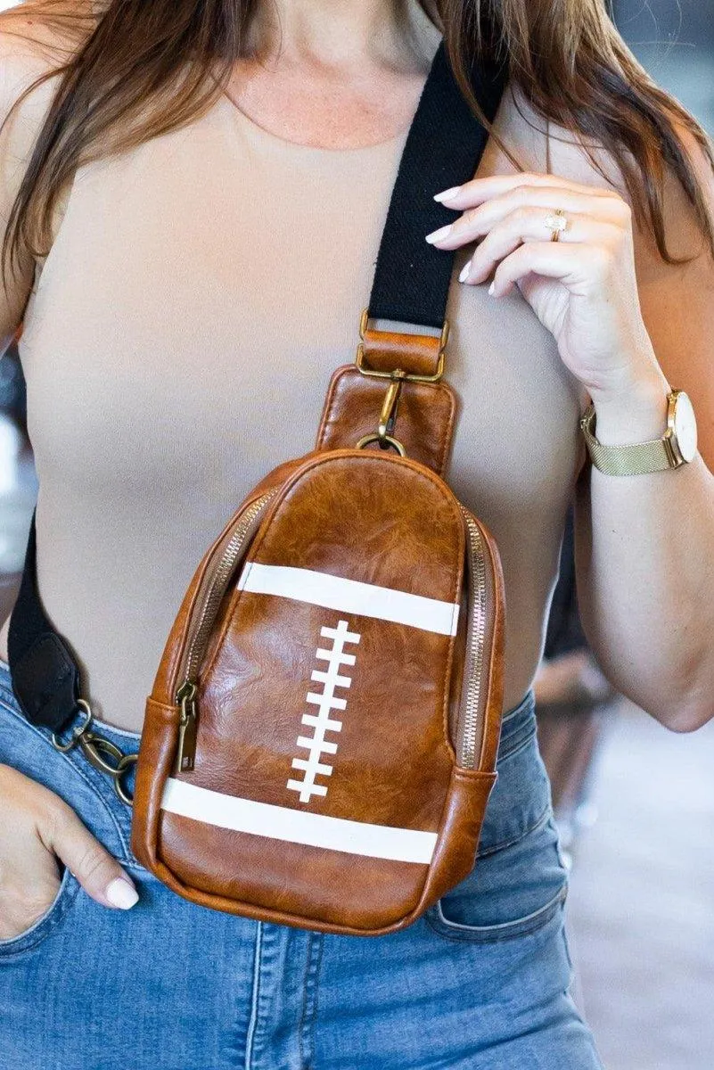 Mini Football Crossbody Backpack