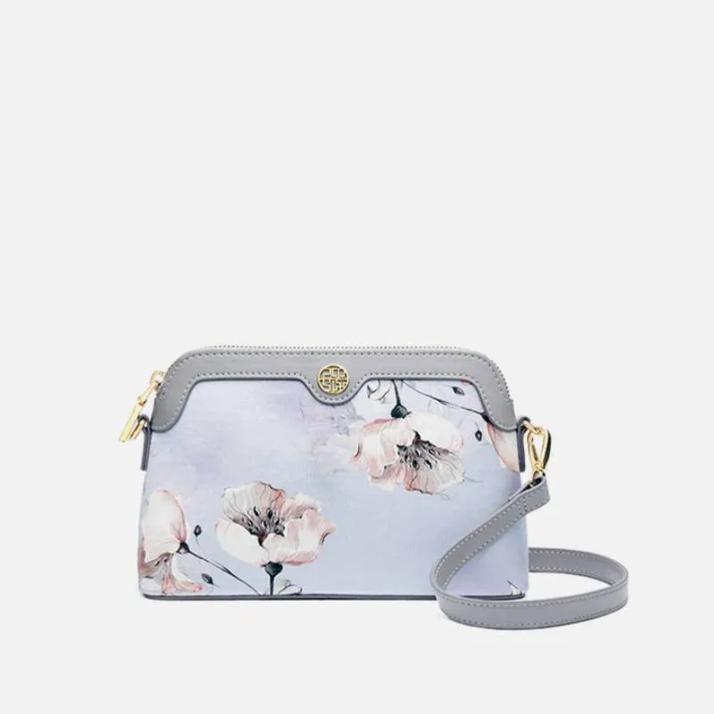 Mulberry Silk Handcrafted Flower Clutch Bag Women Wallet Eveing Purse