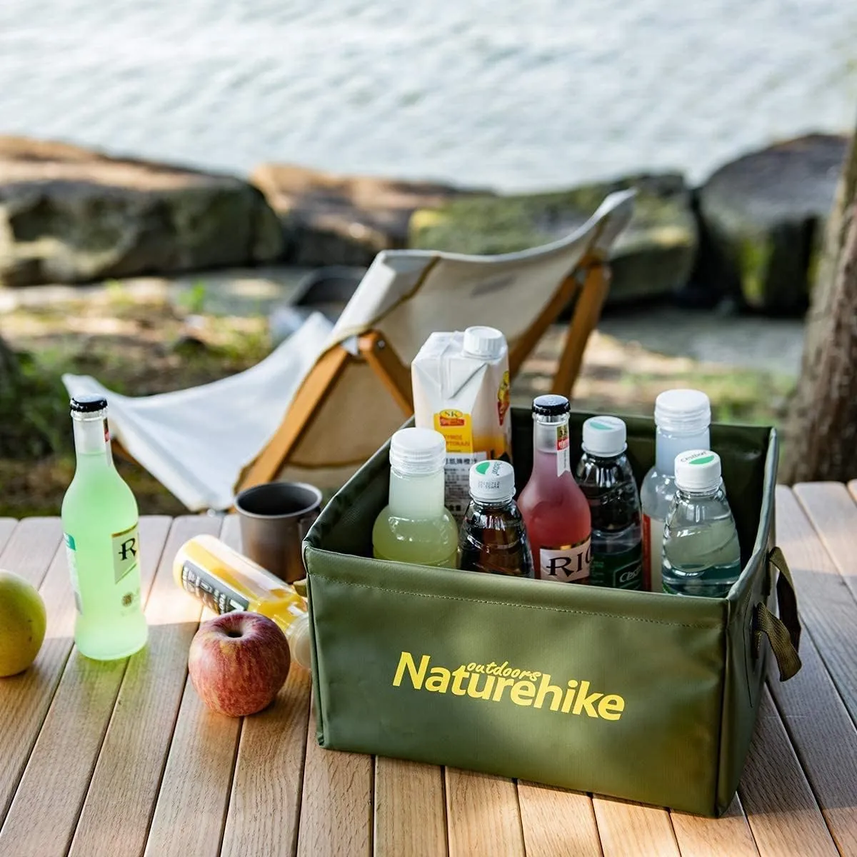 Naturehike Multifunctional Collapsible Water Basin, Folding Tub, Portable Bin, Lightweight Foldable Sink with Handles for Camping, Dish Washing, Laundry, Fishing, Hiking, Outdoors