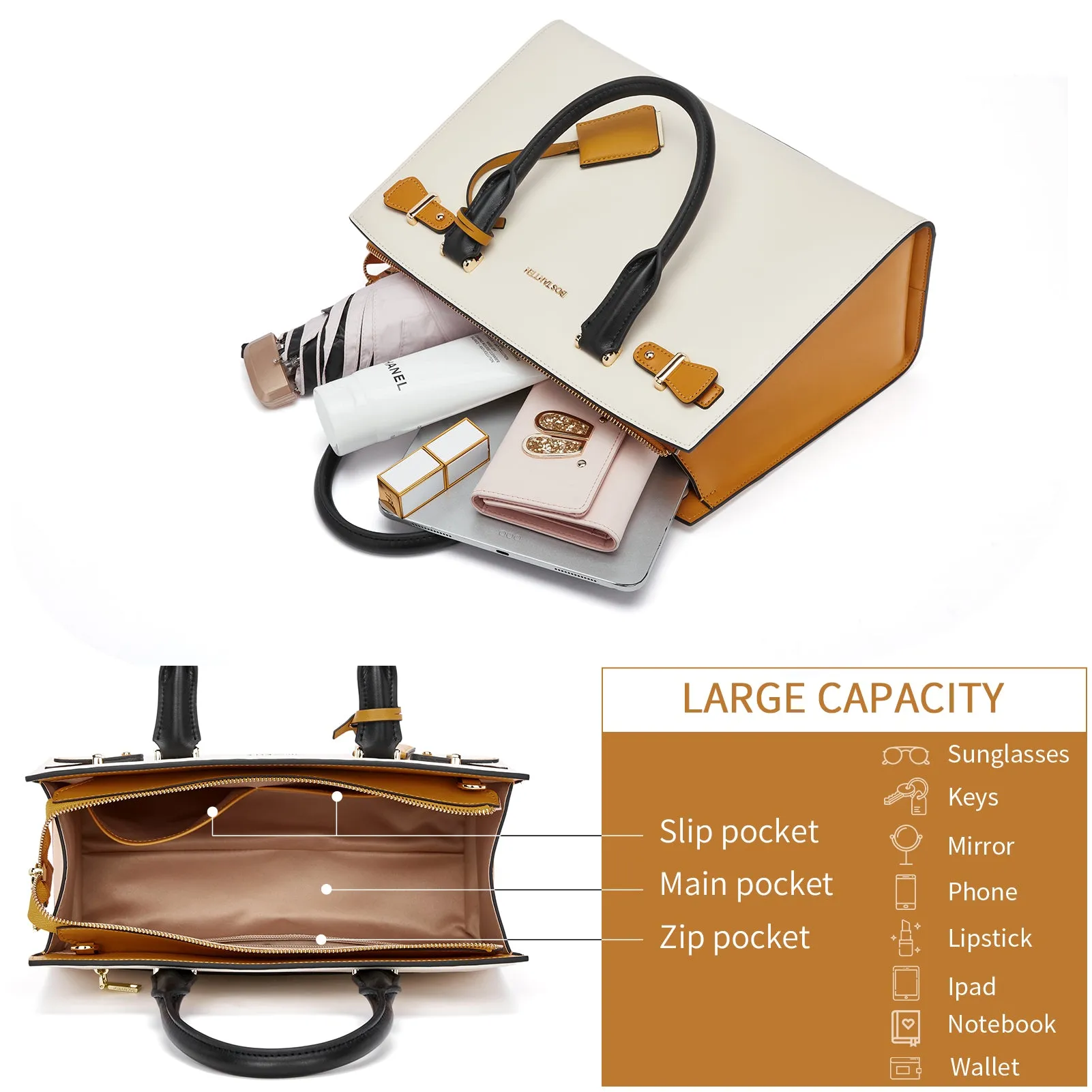 Nevin Elegant Medium Leather Crossbody Bag