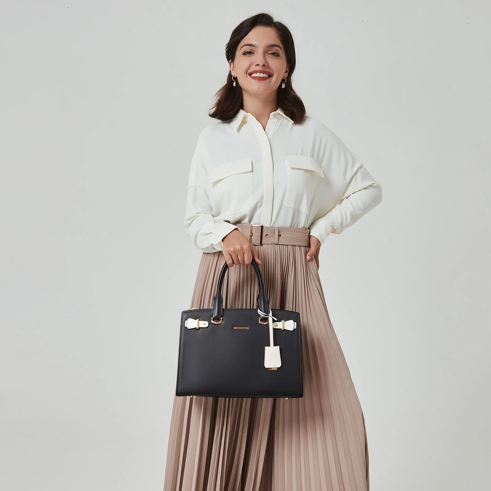 Nevin Elegant Medium Leather Crossbody Bag